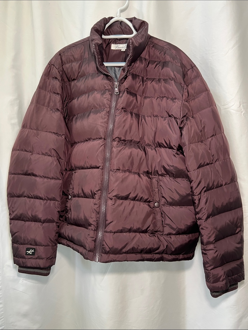 Kenneth Cole Women's Maroon Puffer Jacket